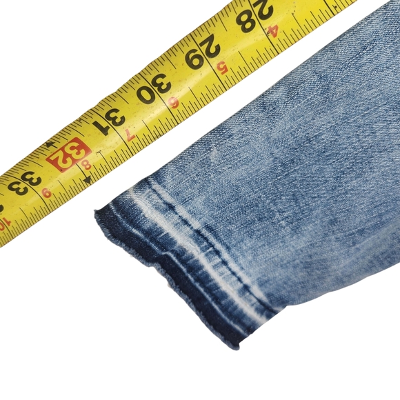 Express Light Blue Skinny Ankle Jeans - Picture 3 of 9